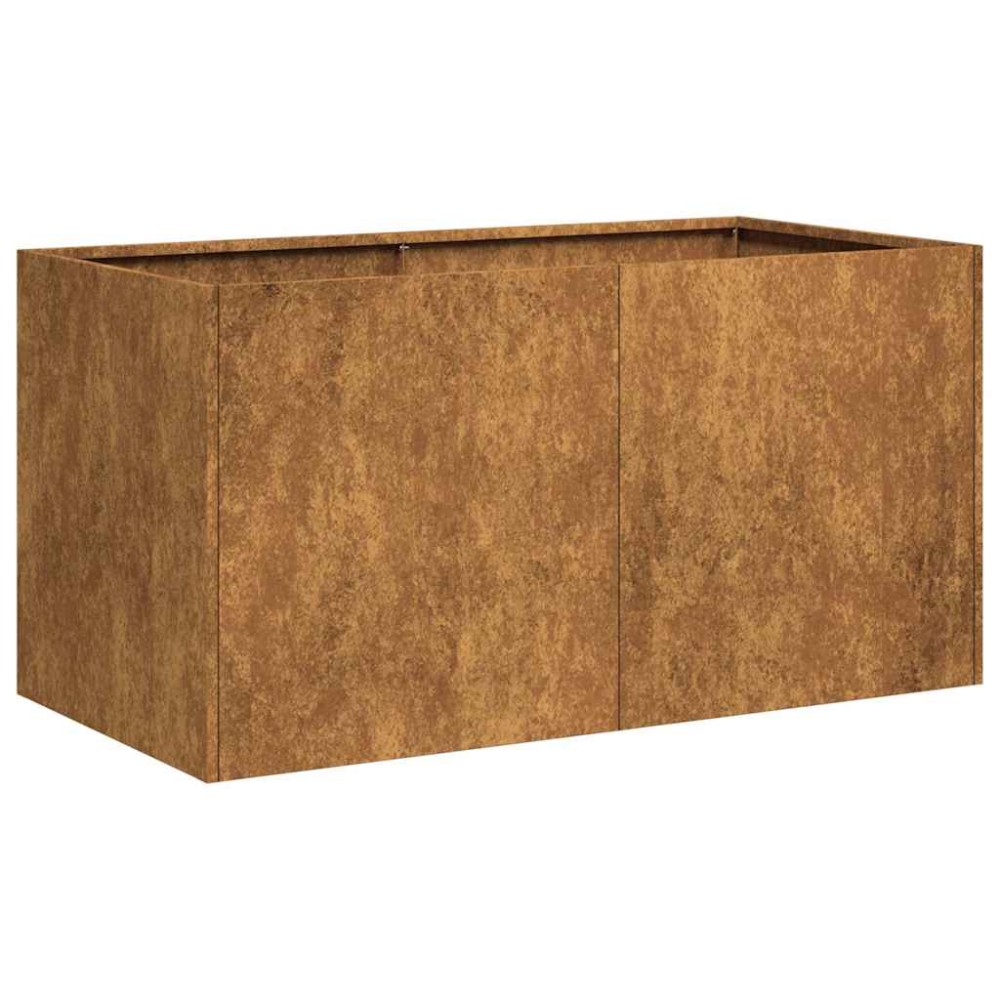 vidaXL Jardinieră Rusty 80x40x40 cm Oțel pentru intemperii