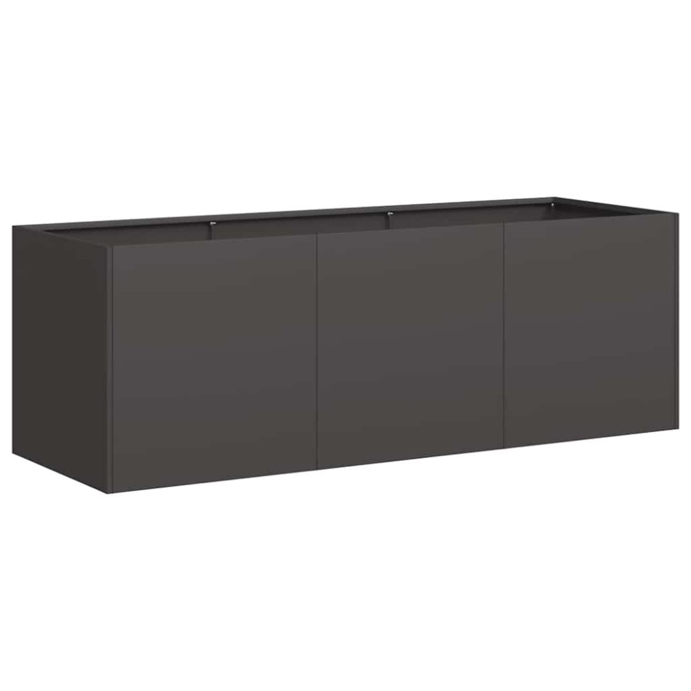 vidaXL Jardinier negru 120x40x40 cm Oțel laminat la rece