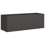vidaXL Jardinier negru 120x40x40 cm Oțel laminat la rece