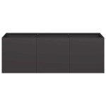 vidaXL Jardinier negru 120x40x40 cm Oțel laminat la rece