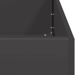 vidaXL Jardinier negru 120x40x40 cm Oțel laminat la rece