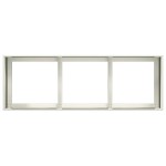 vidaXL Jardinier alb 120x40x40 cm Oțel laminat la rece