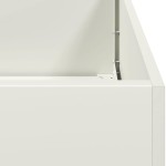 vidaXL Jardinier alb 120x40x40 cm Oțel laminat la rece