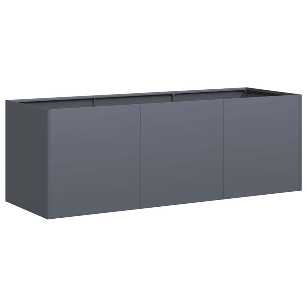 vidaXL Jardinieră Antracit 120x40x40 cm Oțel laminat la rece