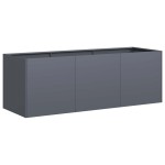 vidaXL Jardinieră Antracit 120x40x40 cm Oțel laminat la rece vidaXL Jardinieră Antracit 120x40x40 cm Oțel laminat la rece
