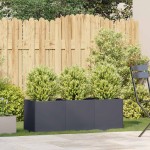 vidaXL Jardinieră Antracit 120x40x40 cm Oțel laminat la rece vidaXL Jardinieră Antracit 120x40x40 cm Oțel laminat la rece
