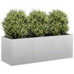 vidaXL Jardinieră 120x40x40 cm oțel galvanizat vidaXL Jardinieră 120x40x40 cm oțel galvanizat