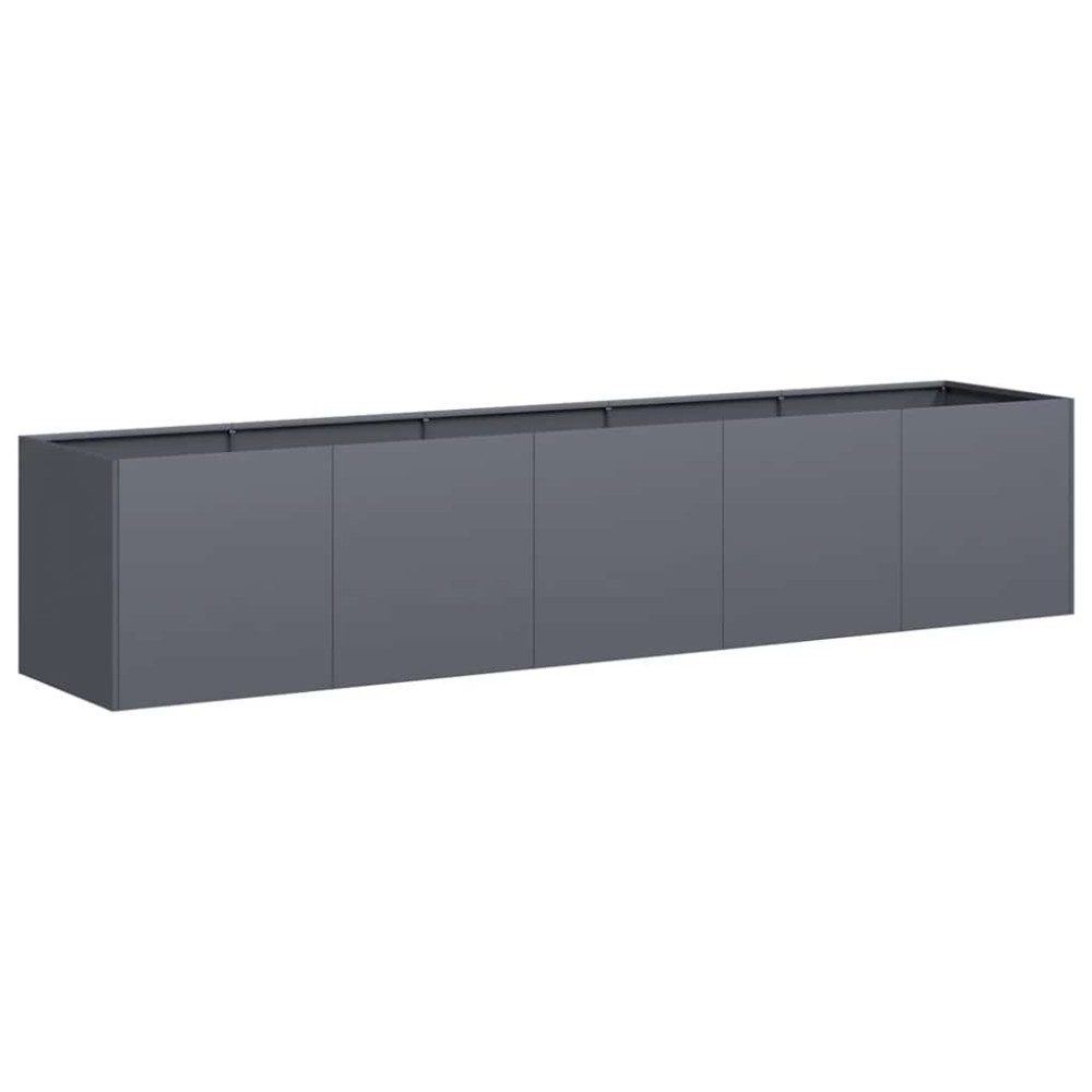 vidaXL Jardinieră Antracit 200x40x40 cm Oțel laminat la rece