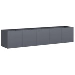 vidaXL Jardinieră Antracit 200x40x40 cm Oțel laminat la rece vidaXL Jardinieră Antracit 200x40x40 cm Oțel laminat la rece