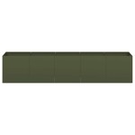 vidaXL Jardinieră verde măsline 200x40x40 cm oțel laminat la rece vidaXL Jardinieră verde măsline 200x40x40 cm oțel laminat la rece