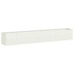 vidaXL Jardinieră alb 280x40x40 cm Oțel laminat la rece vidaXL Jardinieră alb 280x40x40 cm Oțel laminat la rece