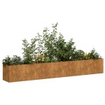 vidaXL Jardinieră Rusty 280x40x40 cm Oțel pentru intemperii vidaXL Jardinieră Rusty 280x40x40 cm Oțel pentru intemperii
