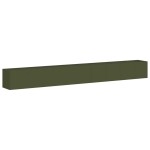 vidaXL Jardinieră verde măsline 360x40x40 cm oțel laminat la rece vidaXL Jardinieră verde măsline 360x40x40 cm oțel laminat la rece