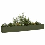 vidaXL Jardinieră verde măsline 360x40x40 cm oțel laminat la rece vidaXL Jardinieră verde măsline 360x40x40 cm oțel laminat la rece
