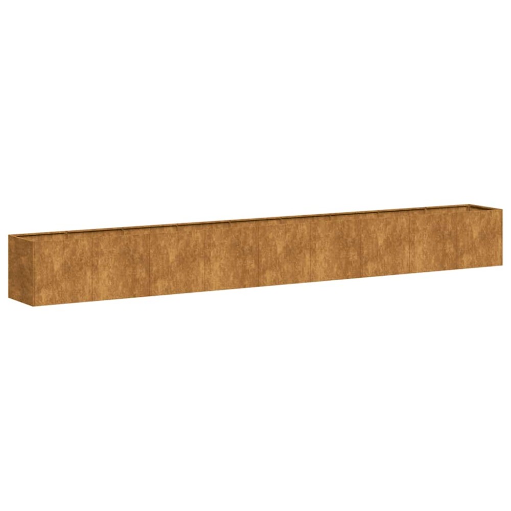 vidaXL Jardinieră Rusty 360x40x40 cm Oțel rezistent la intemperii