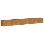 vidaXL Jardinieră Rusty 360x40x40 cm Oțel rezistent la intemperii