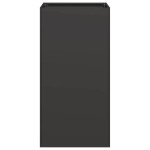 vidaXL Jardinier negru 40x40x80 cm Oțel laminat la rece