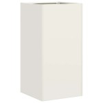 vidaXL Jardinieră alb 40x40x80 cm Oțel laminat la rece vidaXL Jardinieră alb 40x40x80 cm Oțel laminat la rece
