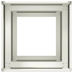 vidaXL Jardinieră alb 40x40x80 cm Oțel laminat la rece vidaXL Jardinieră alb 40x40x80 cm Oțel laminat la rece