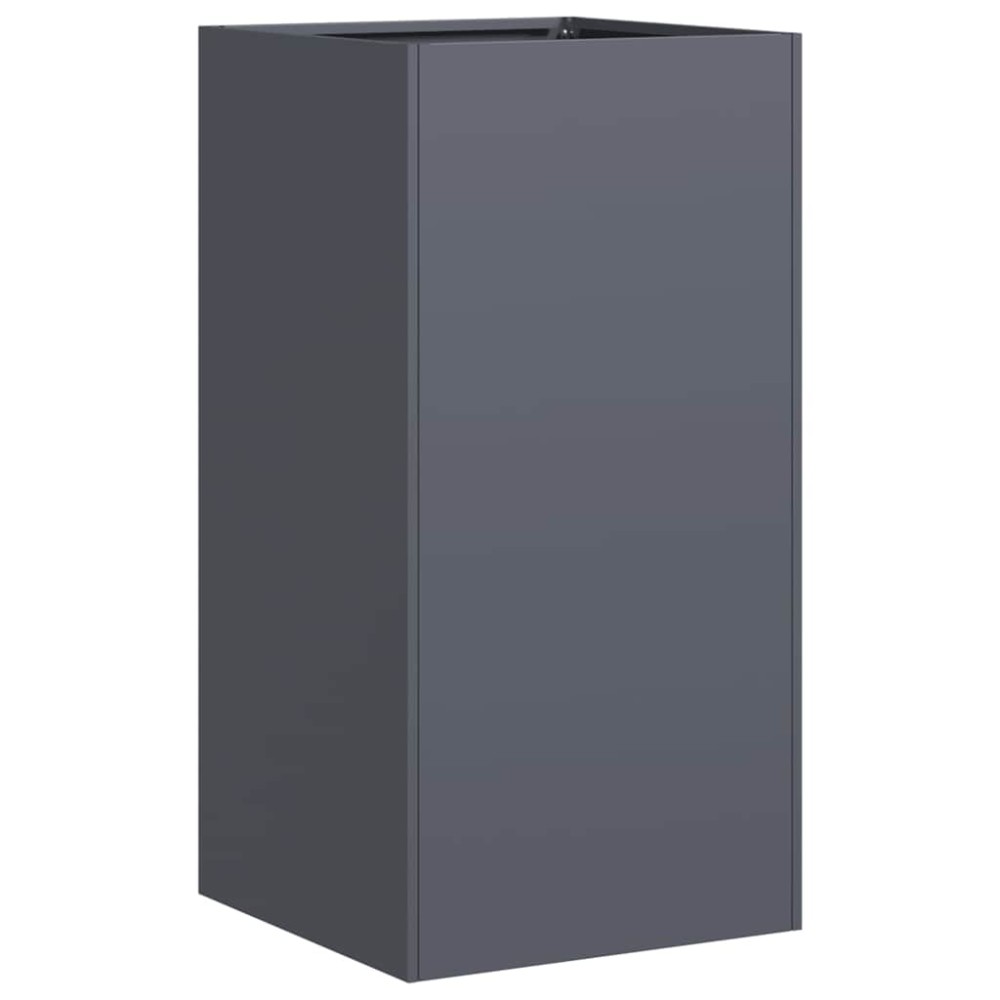 vidaXL Jardinieră Antracit 40x40x80 cm Oțel laminat la rece