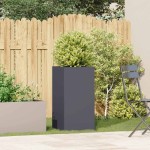 vidaXL Jardinieră Antracit 40x40x80 cm Oțel laminat la rece vidaXL Jardinieră Antracit 40x40x80 cm Oțel laminat la rece