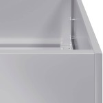 vidaXL Jardinieră 40x40x80 cm oțel galvanizat vidaXL Jardinieră 40x40x80 cm oțel galvanizat