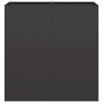 vidaXL Jardinier negru 80x40x80 cm Oțel laminat la rece