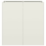 vidaXL Jardinieră alb 80x40x80 cm Oțel laminat la rece vidaXL Jardinieră alb 80x40x80 cm Oțel laminat la rece