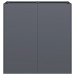 vidaXL Jardinieră Antracit 80x40x80 cm Oțel laminat la rece vidaXL Jardinieră Antracit 80x40x80 cm Oțel laminat la rece