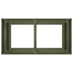 vidaXL Jardinieră verde măsline 80x40x80 cm oțel laminat la rece vidaXL Jardinieră verde măsline 80x40x80 cm oțel laminat la rece