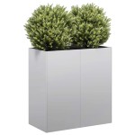 vidaXL Jardinieră 80x40x80 cm oțel galvanizat vidaXL Jardinieră 80x40x80 cm oțel galvanizat