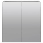 vidaXL Jardinieră 80x40x80 cm oțel galvanizat vidaXL Jardinieră 80x40x80 cm oțel galvanizat