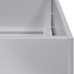 vidaXL Jardinieră 80x40x80 cm oțel galvanizat vidaXL Jardinieră 80x40x80 cm oțel galvanizat