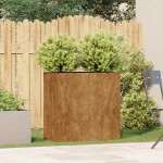 vidaXL Jardinieră Rusty 80x40x80 cm Oțel pentru intemperii vidaXL Jardinieră Rusty 80x40x80 cm Oțel pentru intemperii