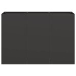 vidaXL Jardinier negru 120x40x80 cm Oțel laminat la rece