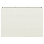 vidaXL Jardinier alb 120x40x80 cm Oțel laminat la rece vidaXL Jardinier alb 120x40x80 cm Oțel laminat la rece