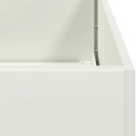 vidaXL Jardinier alb 120x40x80 cm Oțel laminat la rece vidaXL Jardinier alb 120x40x80 cm Oțel laminat la rece