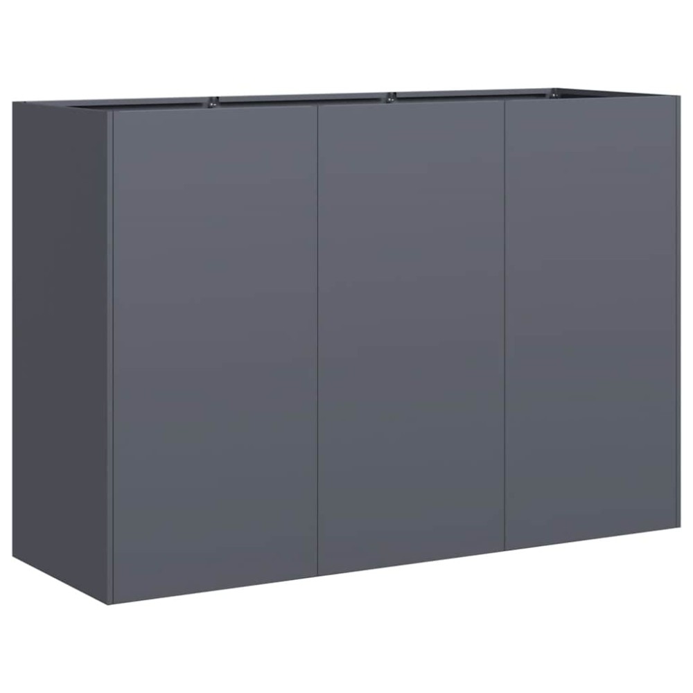 vidaXL Jardinieră Antracit 120x40x80 cm Oțel laminat la rece