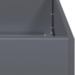 vidaXL Jardinieră Antracit 120x40x80 cm Oțel laminat la rece vidaXL Jardinieră Antracit 120x40x80 cm Oțel laminat la rece