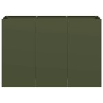 vidaXL Jardinieră verde măsline 120x40x80 cm oțel laminat la rece vidaXL Jardinieră verde măsline 120x40x80 cm oțel laminat la rece