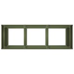 vidaXL Jardinieră verde măsline 120x40x80 cm oțel laminat la rece vidaXL Jardinieră verde măsline 120x40x80 cm oțel laminat la rece