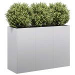 vidaXL Jardinieră 120x40x80 cm oțel galvanizat vidaXL Jardinieră 120x40x80 cm oțel galvanizat