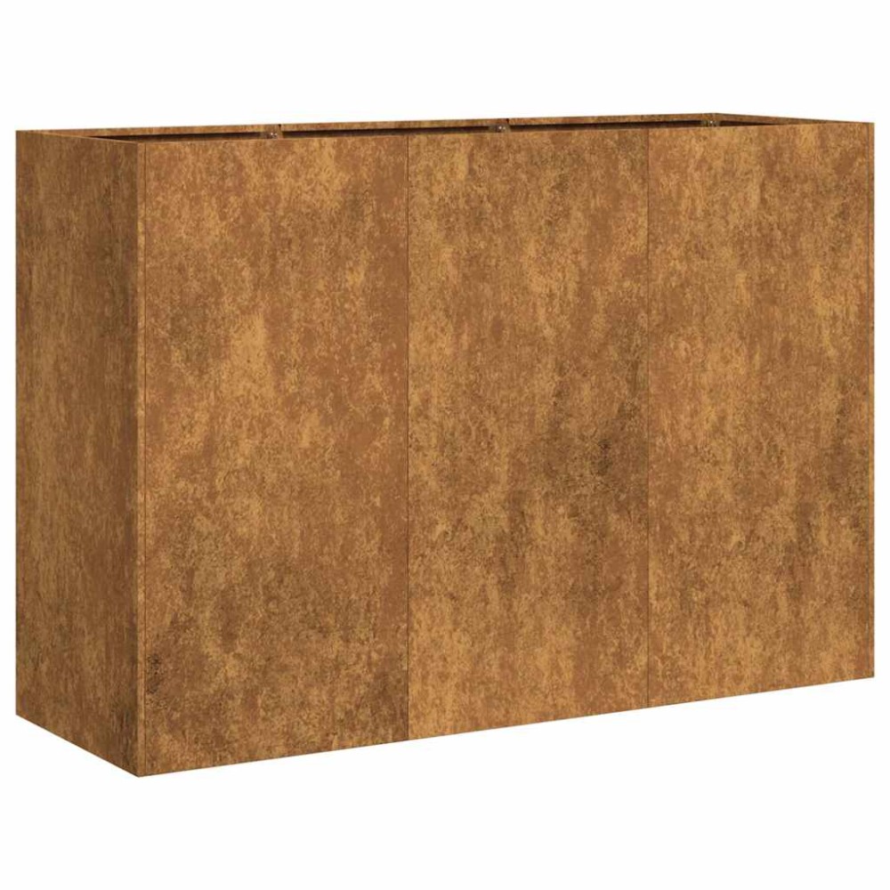 vidaXL Jardinieră Rusty 120x40x80 cm Oțel pentru intemperii