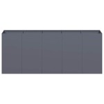 vidaXL Jardinieră Antracit 200x40x80 cm Oțel laminat la rece vidaXL Jardinieră Antracit 200x40x80 cm Oțel laminat la rece