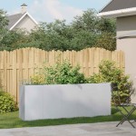 vidaXL Jardinieră 200x40x80 cm oțel galvanizat vidaXL Jardinieră 200x40x80 cm oțel galvanizat