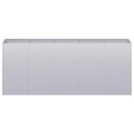 vidaXL Jardinieră 200x40x80 cm oțel galvanizat vidaXL Jardinieră 200x40x80 cm oțel galvanizat