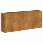 vidaXL Jardinieră Rusty 200x40x80 cm Oțel pentru intemperii