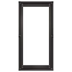 vidaXL Jardinier negru 40x80x40 cm Oțel laminat la rece
