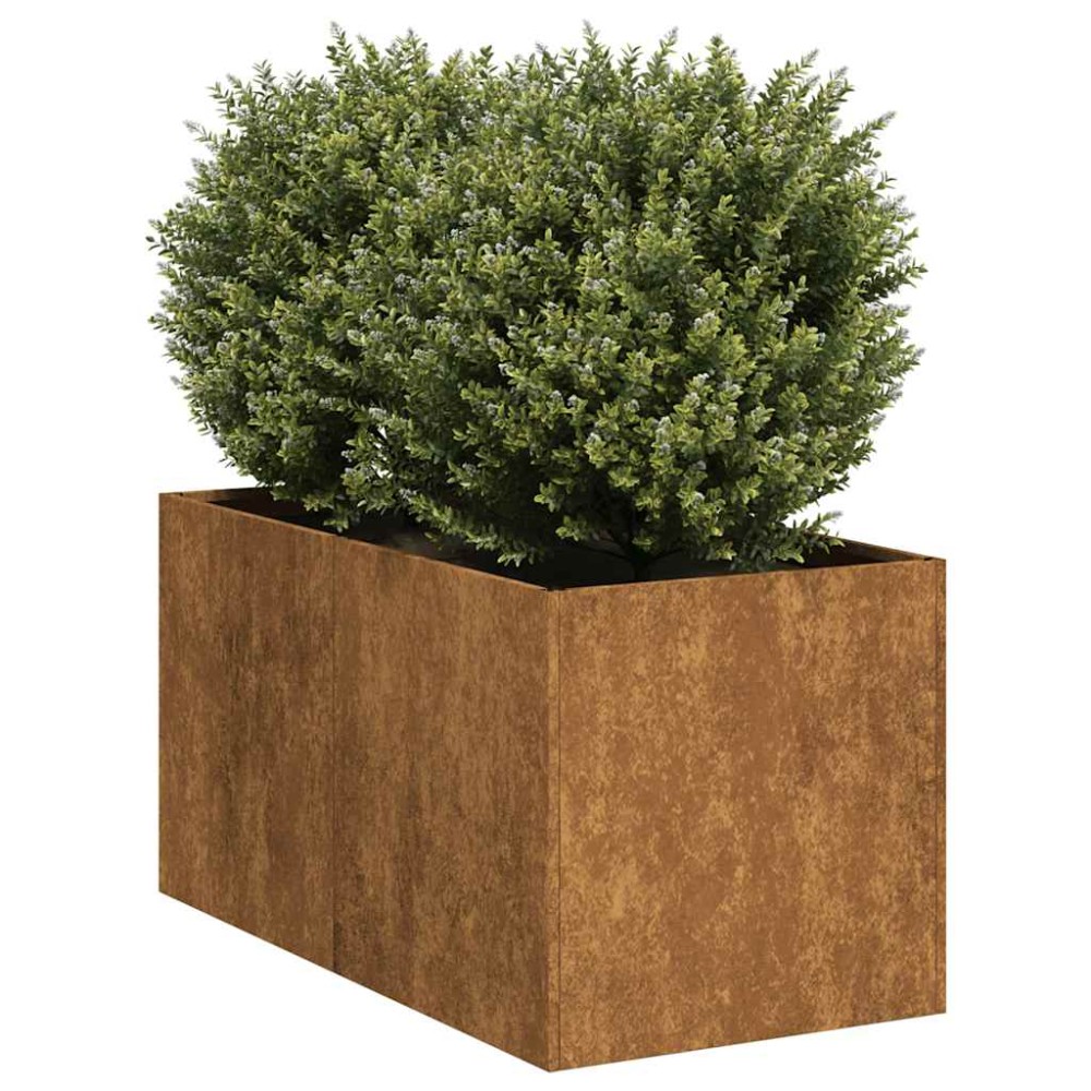vidaXL Jardinieră Rusty 40x80x40 cm Oțel pentru intemperii
