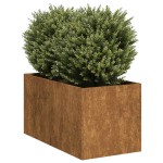 vidaXL Jardinieră Rusty 40x80x40 cm Oțel pentru intemperii